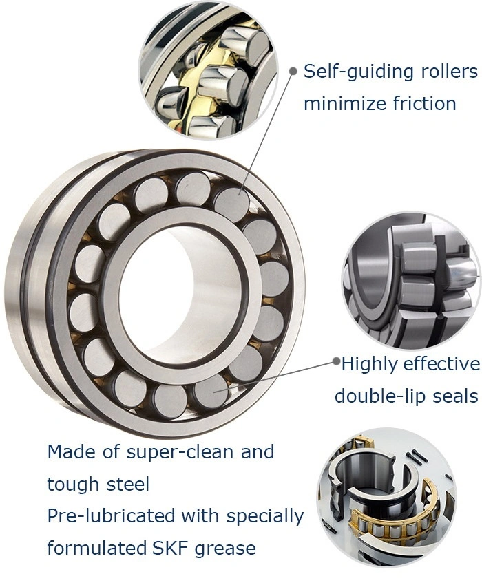 Wholesale CA/MB/CC/E Cage, Chrome Steel/Stainless Steel Self-Aligning Spherical Roller Bearing (21309)/Railway Bearings/Crushers Bearings/Drilling Bearings.