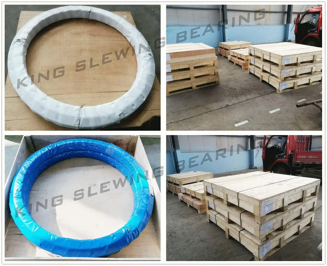 Sk200-5 Excavator Slewing Bearing with Internal Gear, Material Q+T