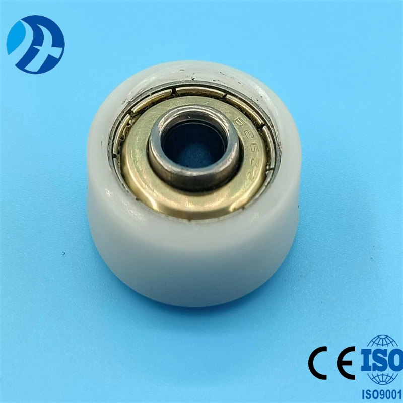 Non-Standard Customized Plastic Bearing Pulley Coated Nylon/POM Flat-Type Bearing Pulley 6*21.9*7mm